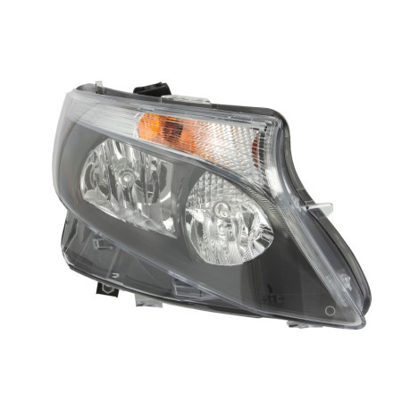 Far Lampa frontala Dreapta halogen H15-H7-PY21W cu motor bec culoare insert. negru culoare semnalizator. transparent se potrives MERCEDES-BENZ VITO Mixto (Double Cabin) (W447), Furgon/Estate, 10.2014 - HELLA 1EL 011 284-881