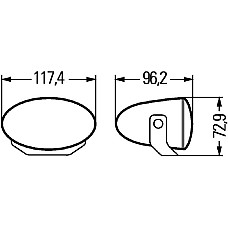 Set far faza lunga Farul universal Dreapta-Stanga H7 HELLA 1FA 008 283-811