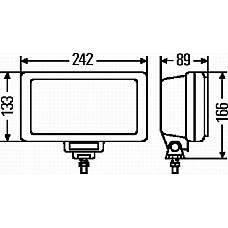 Proiector ceata Lampa de ceata Dreapta-Stanga H3 242x133mm 12-24V MAN F90 F90 UNTERFLUR M90 07.86-12.97 MAN M90, 08.1988 - 12.1998 HELLA 1NE 006 300-051