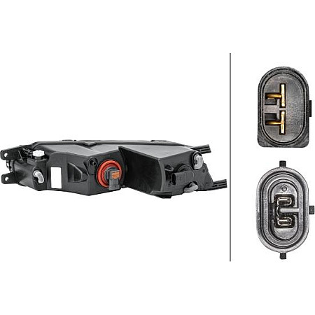 Proiector ceata Lampa de ceata Dreapta H8-P21W cu DRL cu lumini curbe VW PASSAT ALLTRACK B8 PASSAT B8 11.14- VW PASSAT Variant (3G5, CB5), Turism, 08.2014 - HELLA 1NA 011 839-121