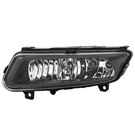 Proiector ceata Lampa de ceata Stanga H8-P21W cu lumini curbe cu lumini de zi Mod.BlueGT - GTI - R-Line negru VW VW POLO (6R1, 6C1), Hatchback, 03.2009 - HELLA 1ND 010 377-071