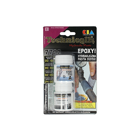 Adeziv universal epoxi Albastru 100g clei epoxidic cu doua componente pasta destinat pentru: hidraulica scurgeri de conducta TECHNICQLL TE E-532 100G