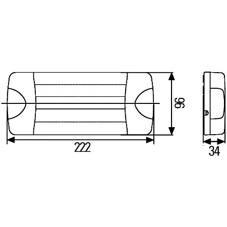 Stop spate Rear lamp L/R LED 12/24V with indicator with stop light parking light HELLA 2SD980 613-211