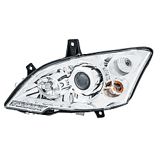 Far Lampa frontala Stanga bi-xenon D1S-H7-PY21W-W5W electric cu motor bec culoare insert. cromat se potriveste. MERCEDES VIANO W MERCEDES-BENZ VIANO (W639), Dubita, 09.2003 - HELLA 1ZS 009 627-311