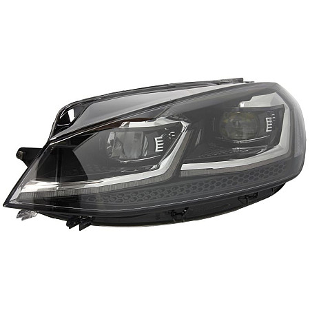 Far Lampa frontala Stanga LED LED electric cu motor se potriveste. VW GOLF ALLTRACK VII GOLF SPORTSVAN VII GOLF VII VW GOLF VII (5G1), Van, 08.2012 - HELLA 1ZX 013 924-211