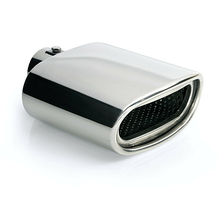 Ornament toba esapament TS-30, din otel inoxidabil lustruit, sunet sport, racordare 28-36mm