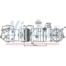 Compresor. climatizare Air-conditioning compressor fits. LDV CONVOY OPEL ASTRA F ASTRA F CLASSIC ASTRA F-KOMBI CALIBRA A CAMPO V OPEL CAMPO (TF0, TF1), Ridica, 08.1987 - 06.2002 Nissens 89058