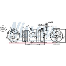 Compresor. climatizare Air-conditioning compressor CADILLAC BLS FIAT CROMA CROMA-KOMBI OPEL FRONTERA B SIGNUM VECTRA B VEC VAUXHALL VECTRA Mk II (Z02), Hatchback, 08.2002 - 05.2009 Nissens 89057