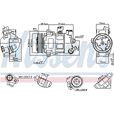 Compresor, climatizare SKODA OCTAVIA III (5E3, NL3, NR3), Hatchback, 11.2012 - Nissens 890607