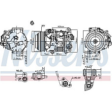 Compresor. climatizare Air-conditioning compressor TOYOTA RAV 4 IV 2.5 12.12- TOYOTA RAV 4 IV (_A4_), Crossover, 12.2012 - Nissens 890804