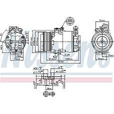Compresor. climatizare Air-conditioning compressor OPEL ASTRA G ASTRA G-KOMBI ZAFIRA A 2.0D-2.2D 02.98-10.05 OPEL ASTRA G (T98), Compartiment, 03.2000 - 05.2005 Nissens 89322