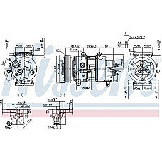 Compresor. climatizare Air-conditioning compressor CITROEN BERLINGO BERLINGO MULTISPACE BERLINGO-MINIVAN C3 II C3 PICASSO PEUGEOT 508 SW I (8E_), Turism, 11.2010 - 12.2018 Nissens 89201