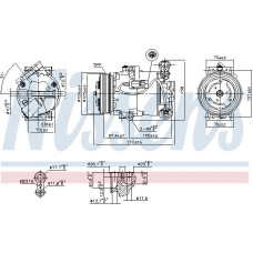Compresor. climatizare Air-conditioning compressor OPEL ASTRA H ASTRA H CLASSIC ASTRA H GTC 1.4 03.04- OPEL ASTRA H CLASSIC (A04), Hatchback, 01.2009 - Nissens 89215