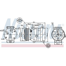 Compresor. climatizare Air-conditioning compressor RENAULT LAGUNA II VEL SATIS 1.8-2.2D 03.01- RENAULT LAGUNA II (BG0/1_), Hatchback, 03.2001 - 12.2007 Nissens 89281