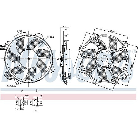 Ventilator. radiator Ventilator radiator se potriveste. RENAULT FLUENCE GRAND SCENIC III MEGANE MEGANE III MODUS SCENIC III 1.2- RENAULT MEGANE CC (EZ0/1_), Sabrioleta, 06.2010 - Nissens 85989