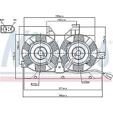 Ventilator. radiator Ventilator radiator cu carcasa FORD TRANSIT TRANSIT TOURNEO 2.0-2.5D 06.94-05.06 FORD TRANSIT (E_), Autobuz, 06.1994 - 07.2000 Nissens 85425
