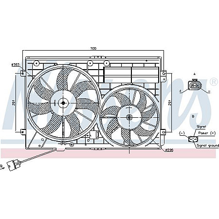 Ventilator. radiator Ventilator radiator Dreapta-Stanga cu carcasa se potriveste. AUDI A1 A3 TT SEAT ALTEA ALTEA XL IBIZA IV SC VW PASSAT ALLTRACK VII (365), Turism, 01.2012 - 12.2014 Nissens 85643