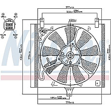 Ventilator. radiator Ventilator radiator cu carcasa SUZUKI IGNIS I IGNIS II 1.3-1.5 10.00- SUZUKI IGNIS I (FH), Crossover, 10.2000 - 12.2005 Nissens 85385