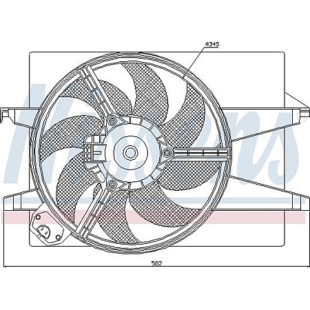 Ventilator. radiator Ventilator radiator cu carcasa FORD C-MAX FOCUS C-MAX FOCUS II 1.4-2.0D 10.03-09.12 FORD FOCUS II, Estate Van, 07.2004 - 07.2011 Nissens 85220