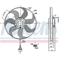 Ventilator. radiator Ventilator radiator SEAT CORDOBA IBIZA III IBIZA IV IBIZA IV SC IBIZA IV ST TOLEDO IV SKODA VW POLO (9N4), Sedan, 09.2002 - 12.2010 Nissens 85798