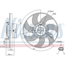Motor electric.ventilator Ventilator radiator AUDI A1 A3 TT SEAT ALTEA ALTEA XL IBIZA IV SC LEON TOLEDO III SKODA VW SCIROCCO (137), Van, 06.2008 - 05.2014 Nissens 85733