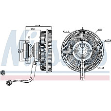 Cupla. ventilator radiator Fan clutch number of pins. 5 VOLVO FH FH II FH16 II D13A400-D16K750 09.05- VOLVO FH (FH), 09.2005 - Nissens 86198