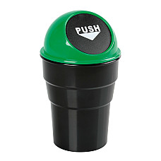 Suport tip cos gunoi mini pentru bord auto Push-Bin Lampa - Verde/Negru