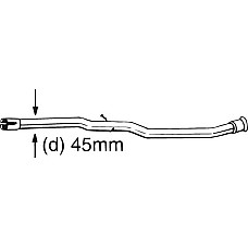 Teava reparatie. catalizator Teava de esapament 45 CITROEN BERLINGO BERLINGO-MINIVAN PEUGEOT PARTNER PARTNER-MINI PEUGEOT PARTNER (5_, G_), Box/MPV, 06.1996 - Bosal 889-175