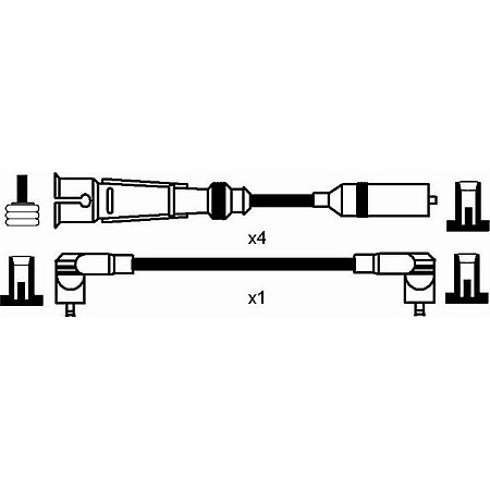 Set fise bujii AUDI 100 Avant III (44, 44Q, C3), Sedan, 08.1982 - 11.1990 NGK 8262