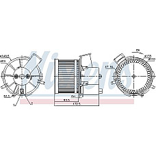 Aeroterma ventilator habitaclu FIAT PANDA II (169_), Hatchback Van, 03.2004 - Nissens 87405