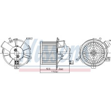 Aeroterma ventilator habitaclu PEUGEOT 307 (3A/C), Hatchback, 08.2000 - 12.2012 Nissens 87483