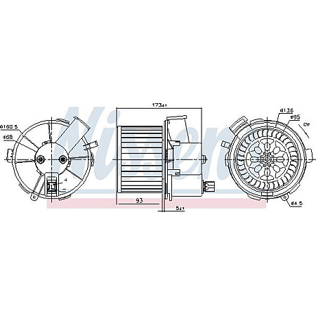 Ventilator. habitaclu Suflanta de aer PEUGEOT 307 307-KOMBI 1.4-2.0D 08.00-12.09 PEUGEOT 307 SW (3E_, 3H_), Estate Van, 04.2002 - 12.2009 Nissens 87482