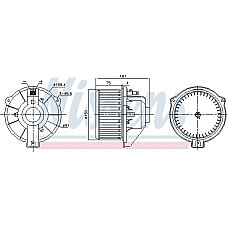 Aeroterma ventilator habitaclu BMW Z4 (E86), Compartiment, 03.2006 - 01.2009 Nissens 87429
