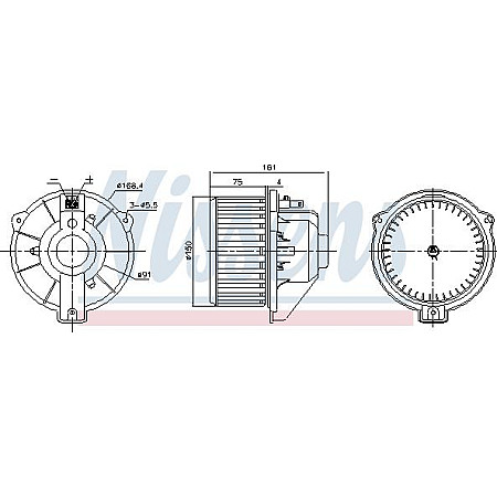 Aeroterma ventilator habitaclu BMW Z4 (E86), Compartiment, 03.2006 - 01.2009 Nissens 87429