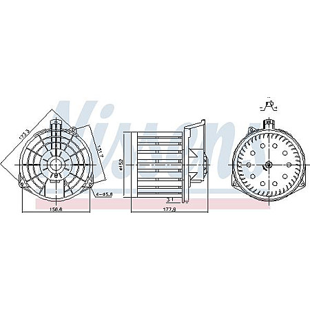 Aeroterma ventilator habitaclu Nissens 87549
