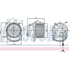 Ventilator. habitaclu Suflanta de aer RENAULT MEGANE IV 1.2-1.8D 11.15- RENAULT MEGANE GRAND COUPE IV (RFB), Sedan, 10.2016 - Nissens 87504