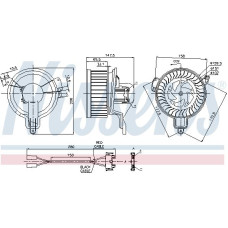 Aeroterma ventilator habitaclu CITROEN BERLINGO / BERLINGO FIRST (MF_, GJK_, GFK_), Dubita, 07.1996 - 12.2011 Nissens 87048