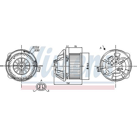 Aeroterma ventilator habitaclu CITROEN C5 (DE_, RE_), Estate Van, 06.2002 - 01.2008 Nissens 87065