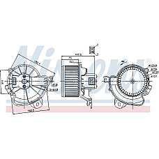 Ventilator. habitaclu Suflanta de aer se potriveste. ABARTH GRANDE PUNTO PUNTO PUNTO EVO CITROEN NEMO NEMO-MINIVAN FIAT DOBLO DO FIAT PUNTO III (199_), Hatchback Van, 04.2008 - Nissens 87086