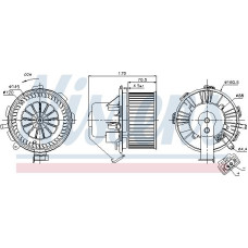 Ventilator. habitaclu Suflanta de aer MERCEDES SPRINTER 35-T B906 SPRINTER 3-T B906 SPRINTER 46-T B906 SPRINTER 5 MERCEDES-BENZ SPRINTER 5-t (906), Van, 06.2006 - Nissens 87106