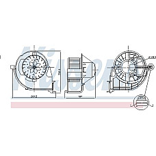 Aeroterma ventilator habitaclu BMW X5 - III (F15, F85), Crossover, 08.2013 - 07.2018 Nissens 87802