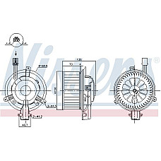 Aeroterma ventilator habitaclu OPEL MOKKA / MOKKA X (J13), Crossover, 06.2012 - Nissens 87825