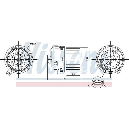 Ventilator. habitaclu Suflanta de aer se potriveste. DACIA LOGAN II LOGAN MCV II SANDERO II RENAULT CLIO IV CLIO IV-HATCHBACK CL RENAULT THALIA III (L8_), Sedan, 12.2013 - Nissens 87358