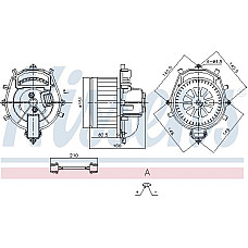 Ventilator. habitaclu Suflanta de aer CITROEN BERLINGO-MINIVAN C4 PICASSO I PEUGEOT PARTNER ORIGIN-MINIVAN PARTNE CITROEN BERLINGO (B9), Box/MPV, 04.2008 - Nissens 87287