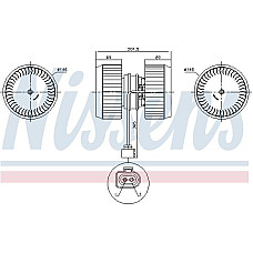 Ventilator. habitaclu Air blower fits. AUDI A8 D3 2.8-6.0 10.02-07.10 Nissens 87238