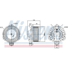 Aeroterma ventilator habitaclu SUZUKI SWIFT III (MZ, EZ), Hatchback, 02.2005 - Nissens 87723