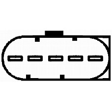 Senzor debit aer Air flowmeter 5 pin module MERCEDES C CL203 C W202 C W203 C T-MODEL S202 C T-MODEL S203 CLK A209 CLK C209 MERCEDES-BENZ SPRINTER 2-t (901, 902), Van, 01.1995 - 05.2006 HELLA 8ET 009 149-121