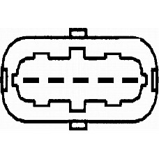 Senzor debit aer Air flowmeter 5 pin module VOLVO S80 I ALFA ROMEO 147 156 FIAT MAREA MULTIPLA PALIO STILO STRADA NISSAN T FIAT MULTIPLA (186_), Dubita, 04.1999 - 06.2010 HELLA 8ET 009 142-521