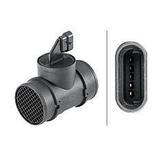 Senzor debit aer Air flowmeter 5 pin module OPEL ASTRA G ASTRA G CLASSIC ASTRA H ASTRA H GTC ZAFIRA A ZAFIRA B 1.6-1.6CNG OPEL ASTRA G (T98), Sabrioleta, 03.2001 - 10.2005 HELLA 8ET 358 095-341