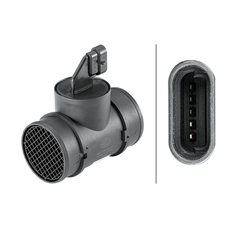 Senzor debit aer Air flowmeter 5 pin module OPEL ASTRA G ASTRA G CLASSIC ASTRA H ASTRA H GTC ZAFIRA A ZAFIRA B 1.6-1.6CNG OPEL ASTRA G (T98), Sabrioleta, 03.2001 - 10.2005 HELLA 8ET 358 095-341